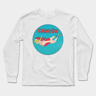 Mexican Travel Cancun Long Sleeve T-Shirt